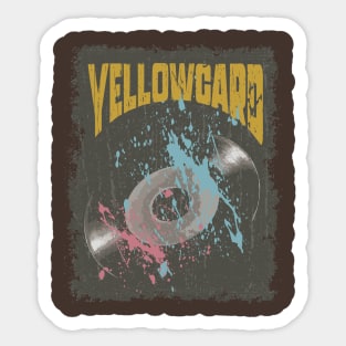 Yellowcard Vintage Vynil Sticker